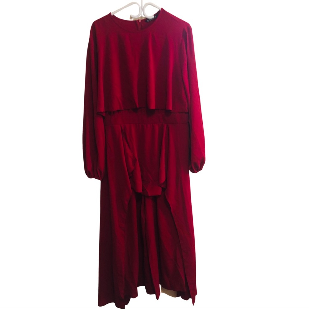 Plus Size Red Shein Jumpsuit